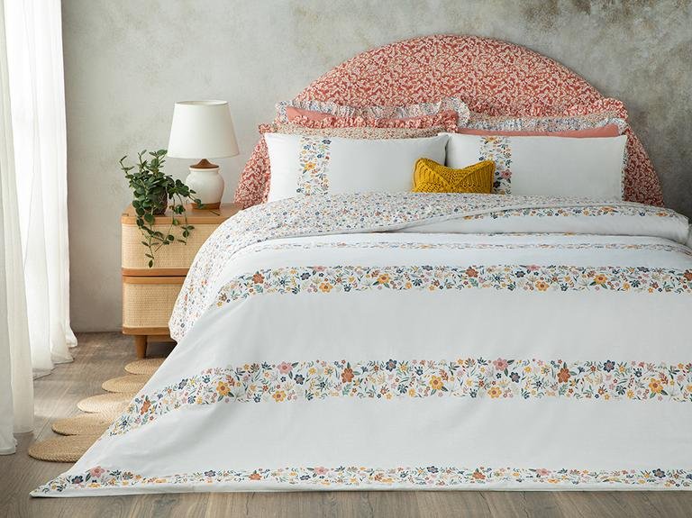 Комплект пододеяльников Bloomy Lines из хлопка King Size 240x220 см, желтый