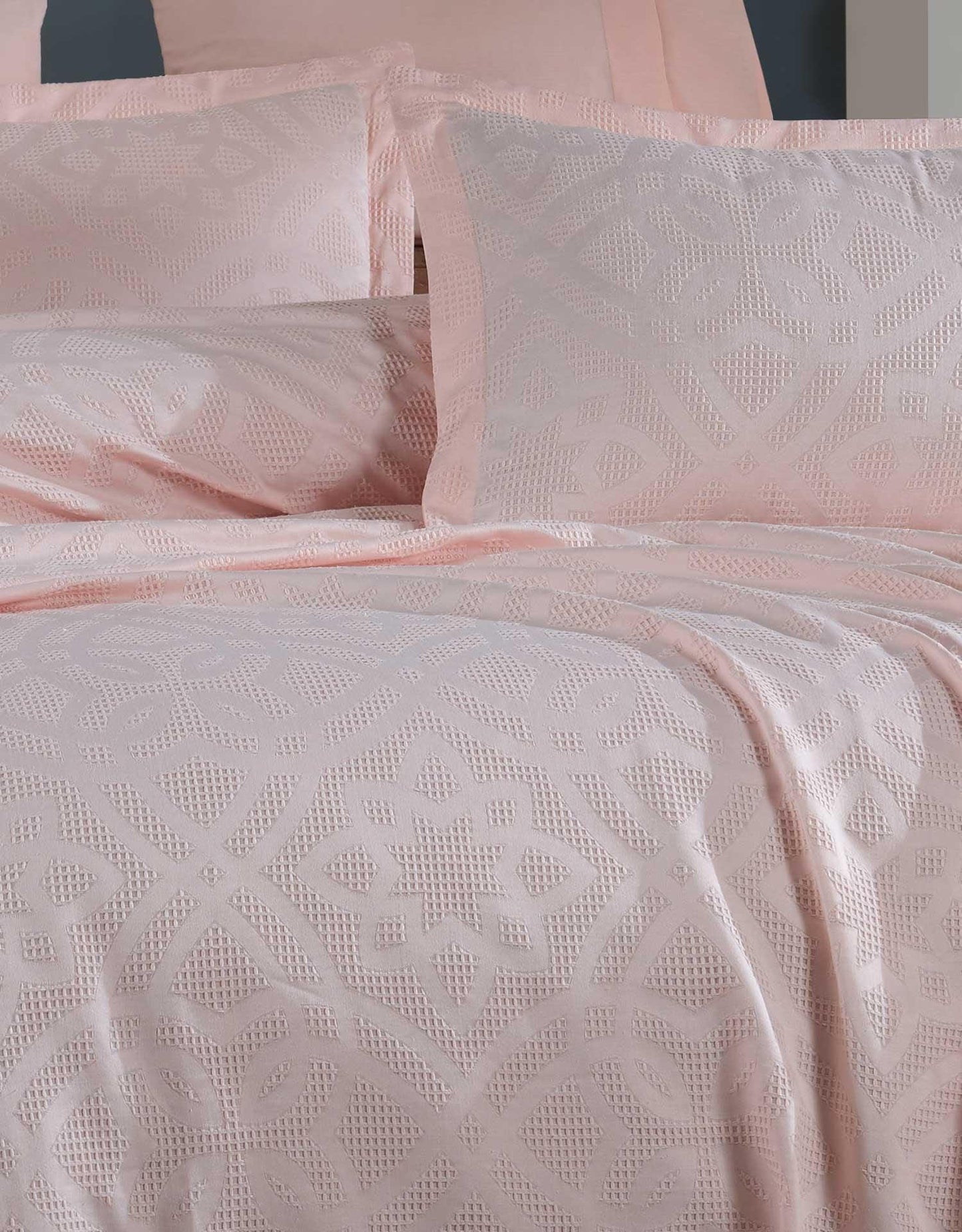 Комплект покрывала Single Cotton Lace Alen Powder