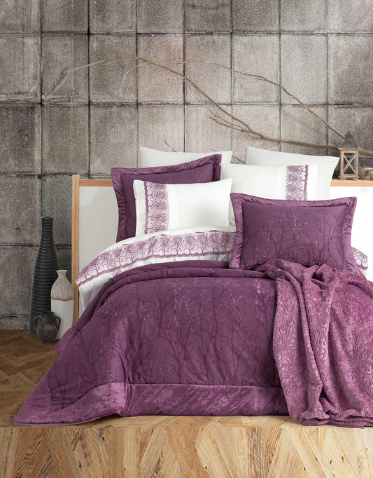 Комплект постельного белья с двойным волокнистым наполнителем Velvet Miracle Plum