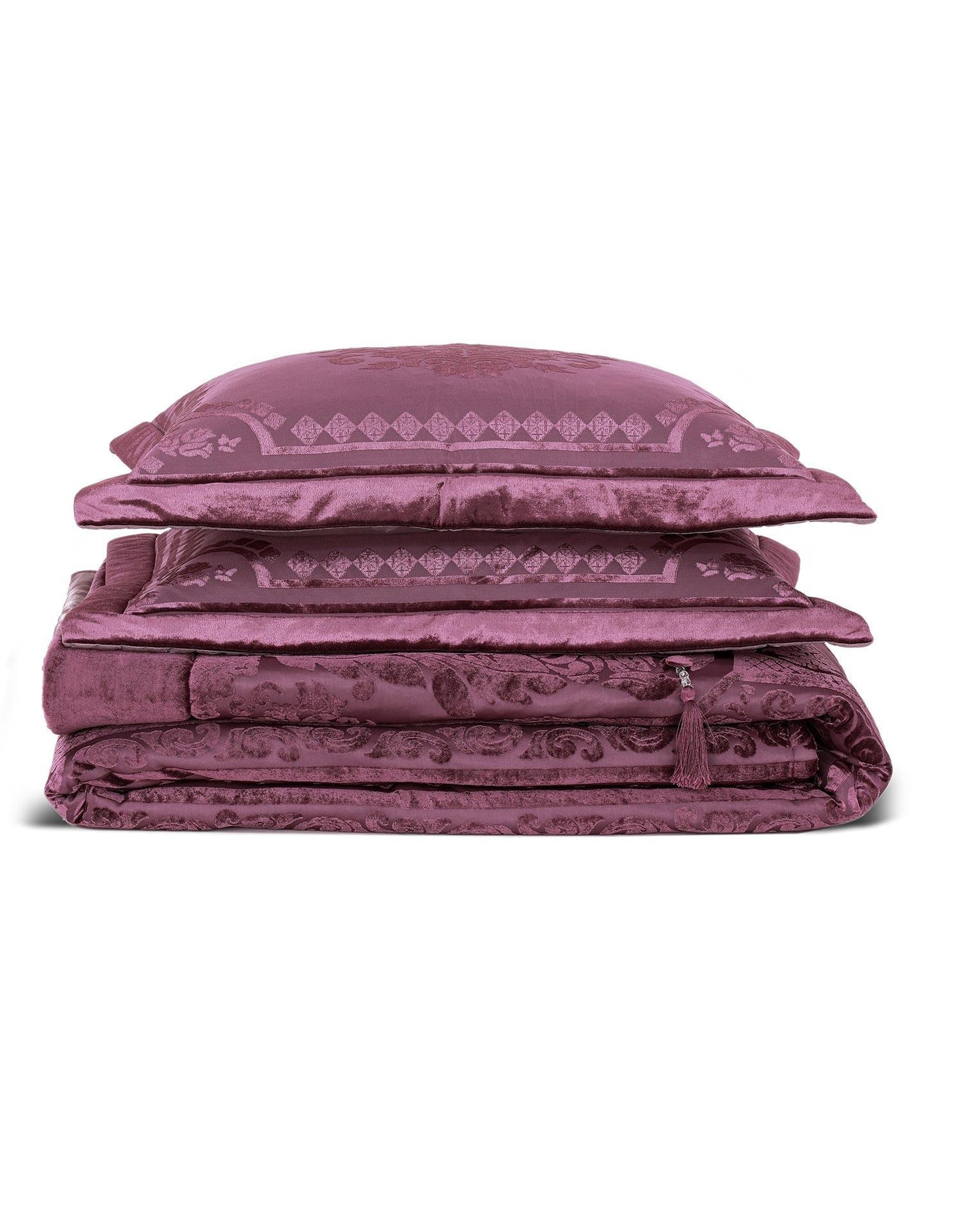 Комплект покрывала с двойным волокнистым наполнителем Velvet Wedding Plum